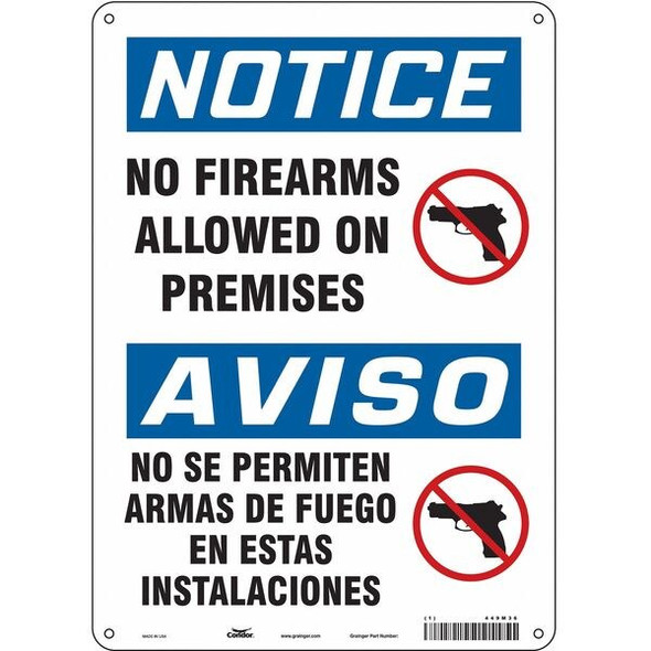 Safety Sign, 14 in Height, 10 in Width, Vinyl, Vertical Rectangle, English