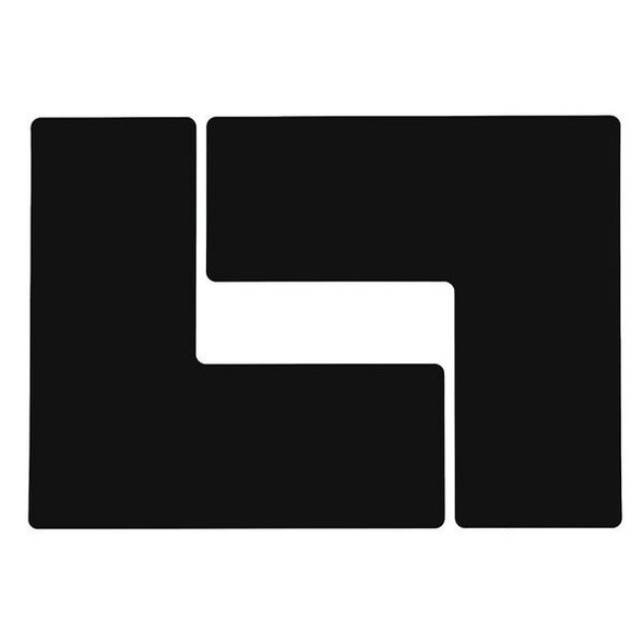 Brady Floor Tape,Black,4 inx10 in,L,PK20 104458 Brady Floor Tape,Black,4 inx10 in,L,PK20 104458