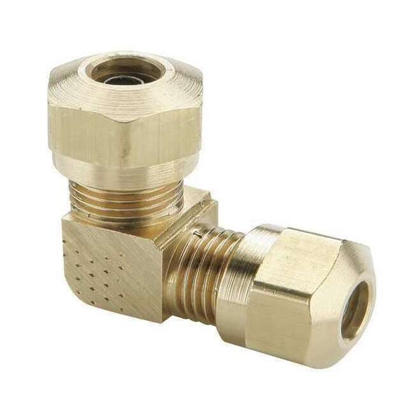 Parker Elbow, Brass, Comp. 1/4 in, Comp. 3/8 in 265NTA-4