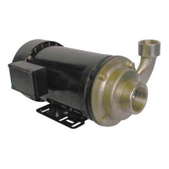 Dayton CentrfPmp,3hp,SS,1.5",Crbn/Crmc/FKM/SS 5WXU1