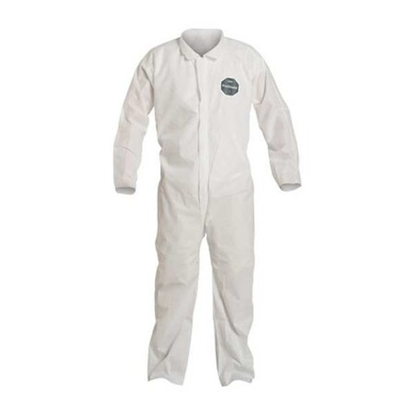 10 Coverall. Collar. Open Wrists and Ankles. Elastic Waist. White. 7X