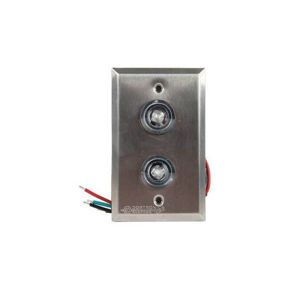 Dortronics Waterproof Door Status Indicator,4-1/2"H 7201xL2-HWR
