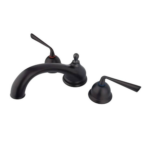 Kingston Brass Roman Tub Faucet, Oil Rubbed Bronze, Deck Mount KS3355ZL