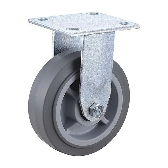 Manufacturer Varies Rigd Plat Castr,Therm Rubber,6 in,450 lb 1ULJ7