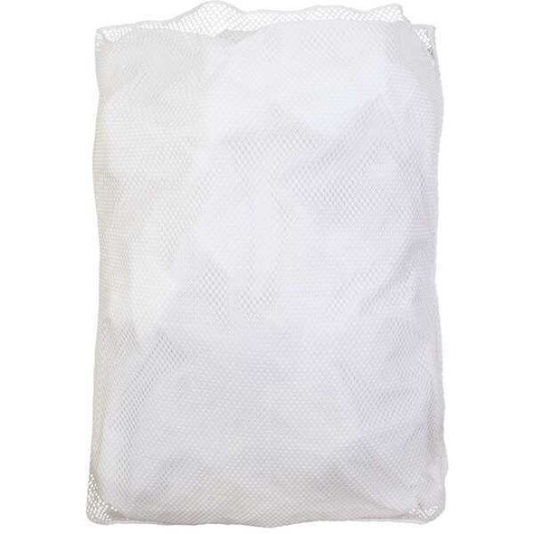 Open Top, Light Weight Mesh Polyester, Laundry Bag, White
