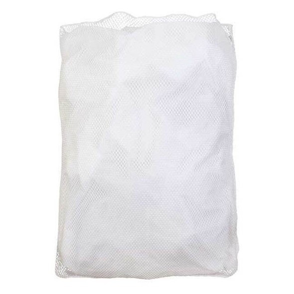 Open Top, Light Weight Mesh Polyester, Laundry Bag, White