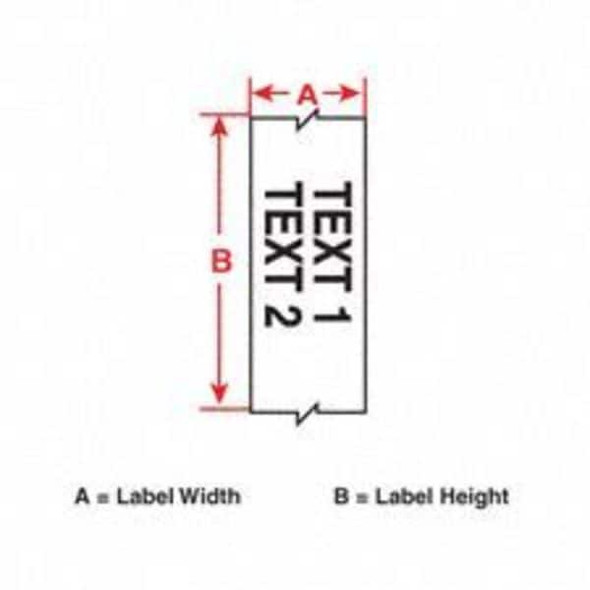 Brady Label Tape Cartridge,Green,100ft L,4In W 120864
