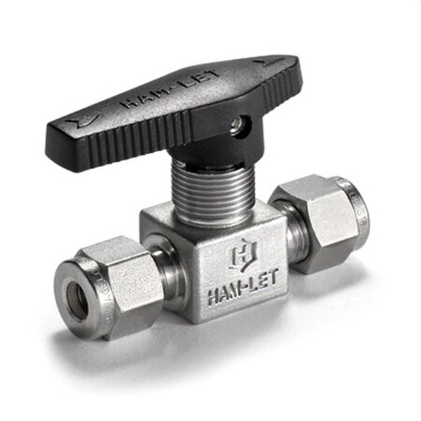 Ham-Let Manual 2-Way Ball Valve,Let-Lok,SS H-800L-SS-L-1/2
