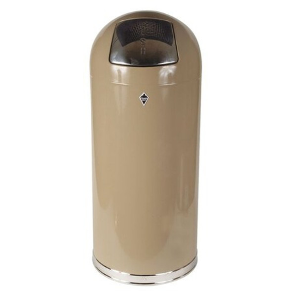 Manufacturer Varies Trash Can,Round,15 gal.,Beige 4PGF9