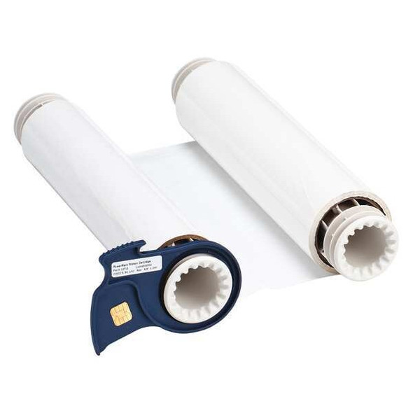 Brady Ribbon Cartridge, 8-3/4" W, 200 ft. L, White 13512