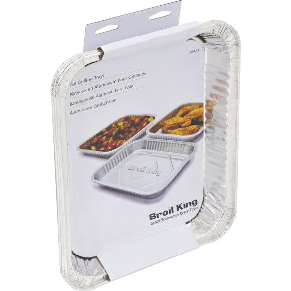 Broil King 10.25 In. x 12.75 In. Foil Drip Pan (3-Pack) 50420 Broil King 10.25 In. x 12.75 In. Foil Drip Pan (3-Pack) 50420