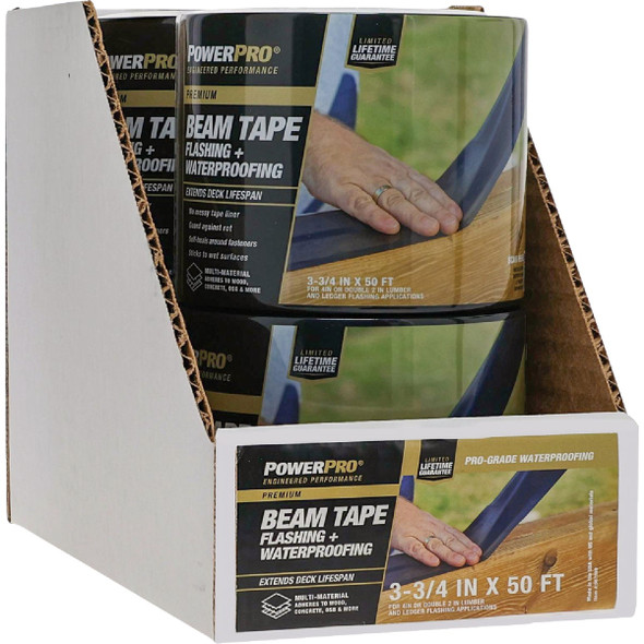 Power Pro Premium 3.78 In. x 50 Ft. Exterior Deck Beam Flashing Tape