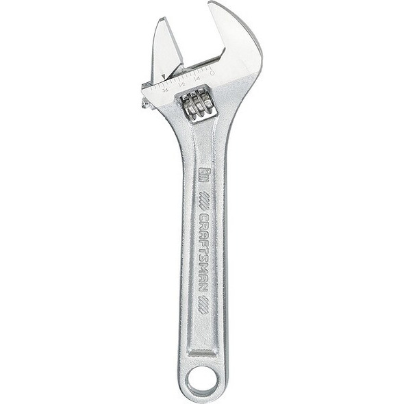 Craftsman Adj. Wrench,15/16" Jaw Capacity,6" L CMMT81621