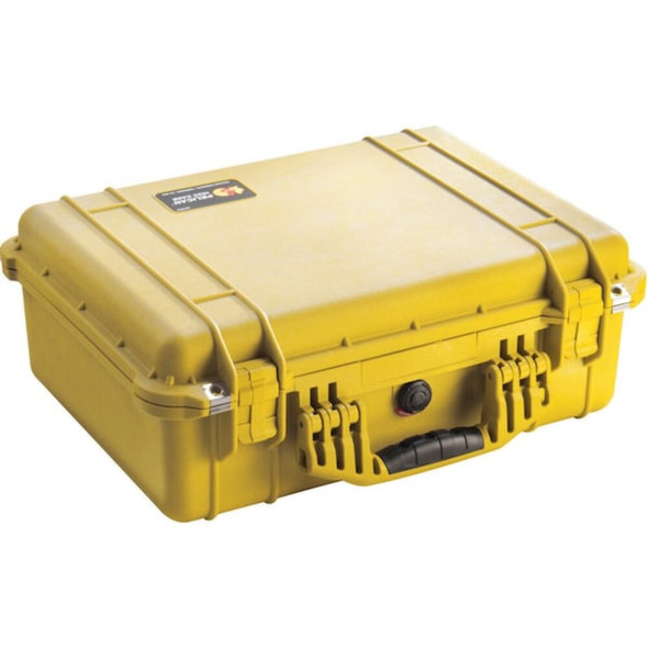 Pelican Yellow Protective Case, 19.78"L x 15.77"W x 7.4"D 1520NF