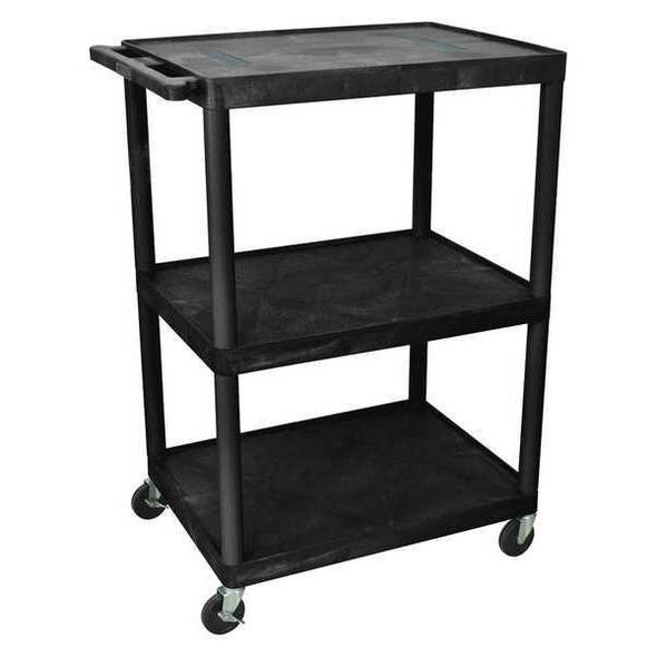Luxor Endura,(3) Shelf Cart LE48-B Luxor Endura,(3) Shelf Cart LE48-B
