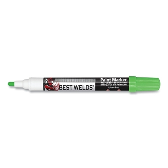 Paint Marker, Reversible Bullet/Bullet Tip, Green Pack of 12