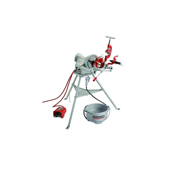 Model 300 Power Drive Threading Machine, NPT, 1/8 in to 1-1/4 in Pipe Capacity, 115 V AC, 18 A, 57 RPM, Complete Kit