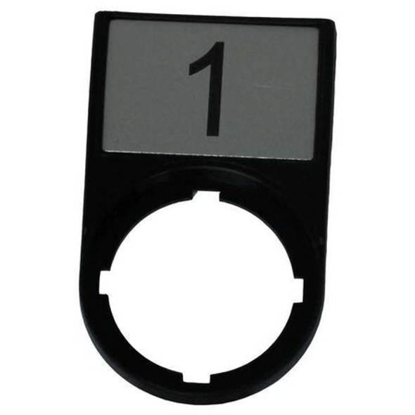 Eaton Legend Plate,Rectangular,Black M22S-ST-X52