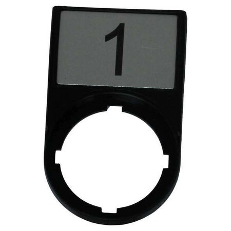 Eaton Legend Plate,Rectangular,Black M22S-ST-X52