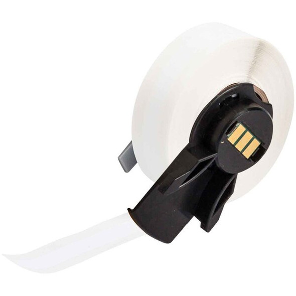 Brady ContinuousLabelStock,White,Gloss,3/8inW M6C-375-422