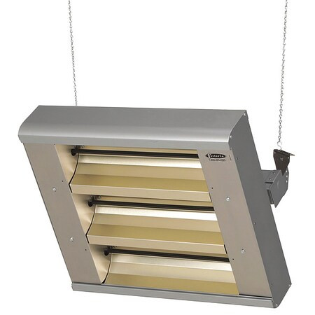 Electric Infrared Heater, 1 or 3 Phase, Aluminum, 480V AC