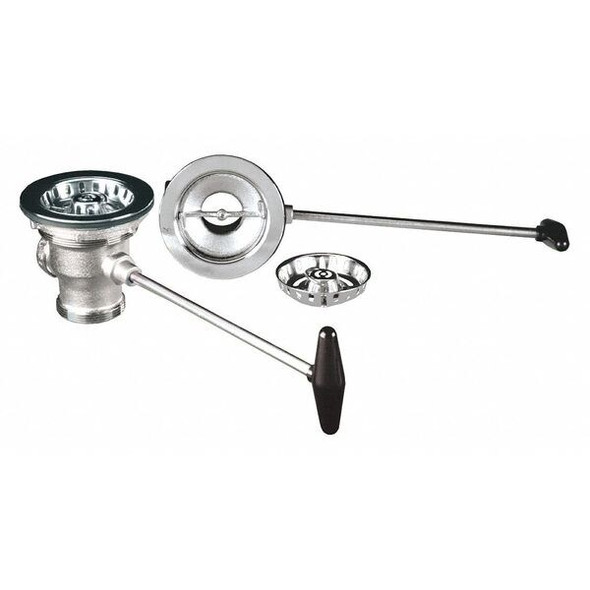 Encore Plumbing Drain Assembly,4 3/8" Dia,Nickel Bronze DBN-8000 Encore Plumbing Drain Assembly,4 3/8" Dia,Nickel Bronze DBN-8000