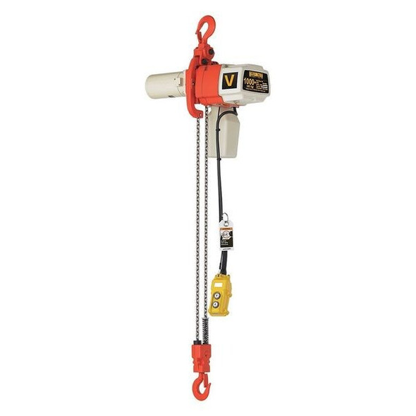 Harrington Electric Chain Hoist,1000 lb,20 ft. Lift ED1000V-20 Harrington Electric Chain Hoist,1000 lb,20 ft. Lift ED1000V-20