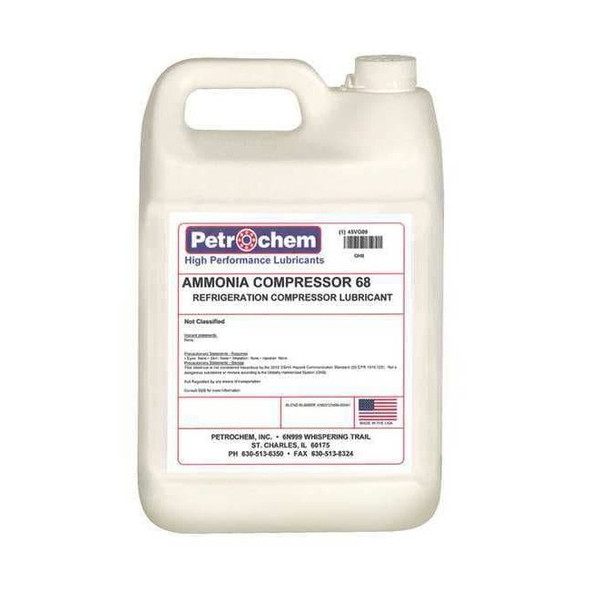 Petrochem Compressor Oil, 1 gal, Jug, 20 SAE Grade AMMONIA COMPRESSOR 68-001