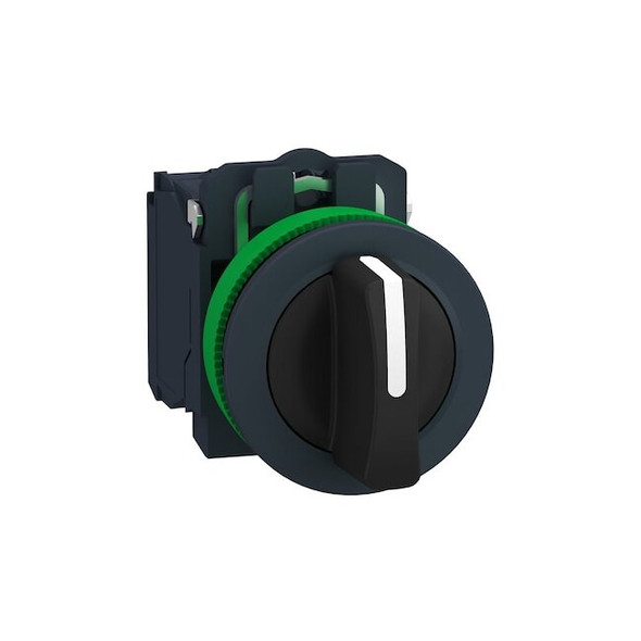 Schneider Electric Selector Switch, 3 Pos, 30 mm, Black XB5FD33