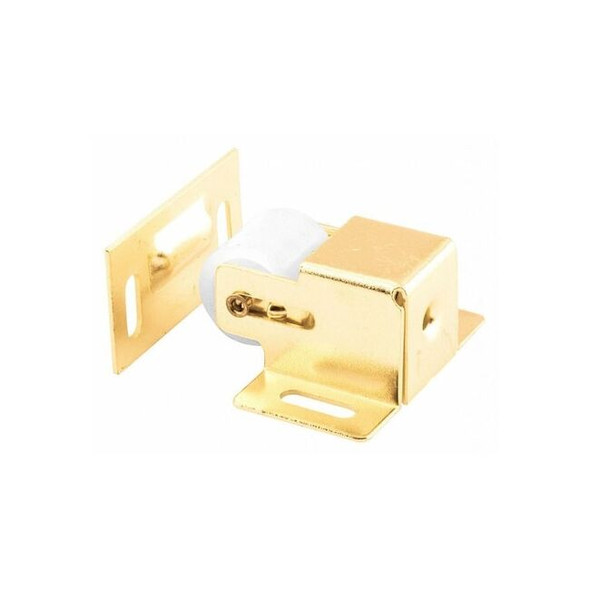 5/8 in., Brass Plated Steel Spring-Loaded Housing and Strike (Single Pack)