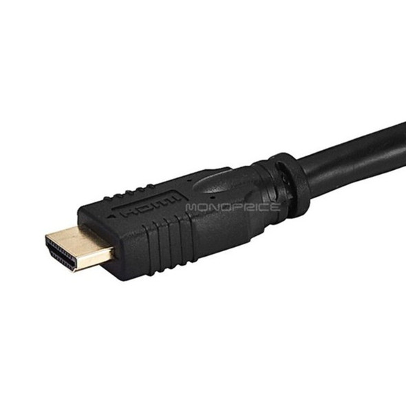 Monoprice HDMI Extension Cable,Black,6 ft.,24AWG 3342
