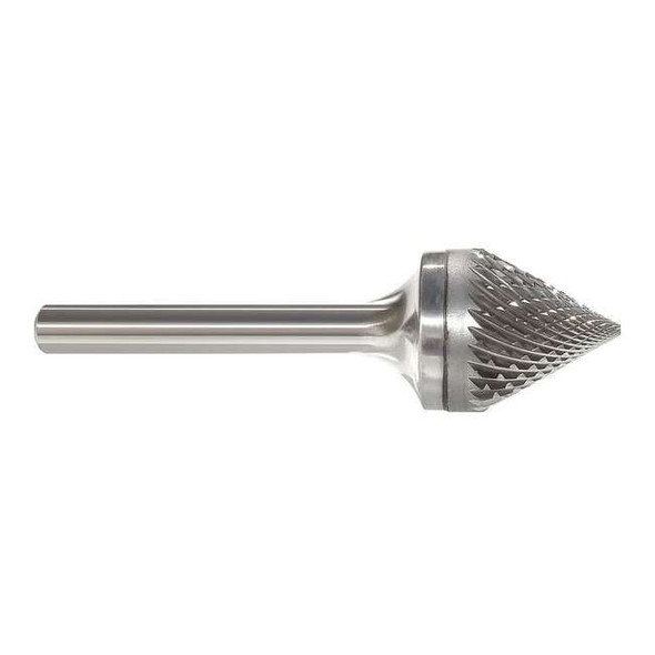 Manufacturer Varies Carbide Bur,Cone,3/8 In,1/4 Shank 310-002163