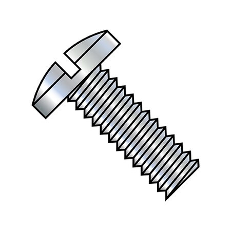 #2-56 x 1/8 in Slotted Binding Machine Screw, Zinc Plated Steel, 10000 PK