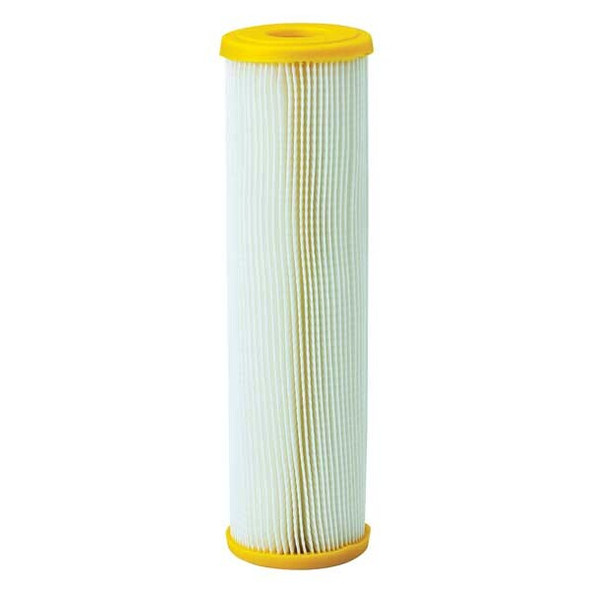 Pleated Filter Cartridge, 10 gpm, 50 Micron, 2-7/8" O.D., 9 3/4 in H