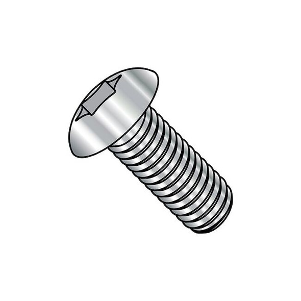 #10-32 x 1 in Torx Truss Machine Screw, Plain Stainless Steel, 2000 PK