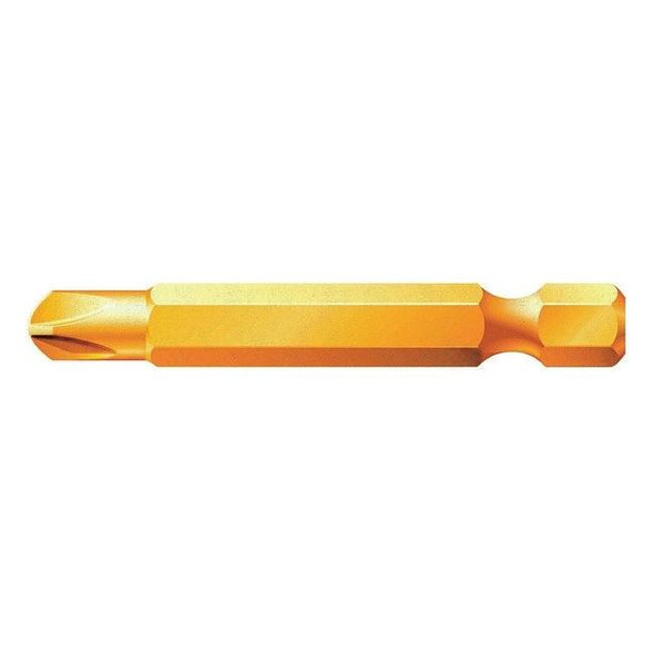 Wera Power Bit,Metric,1/4",Hex,8mm,2",S2Steel 05066692001