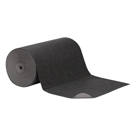 Pig Sorbent Roll, 47 3/8 gal, Universal, Black/Gray, Polypropylene MAT2904