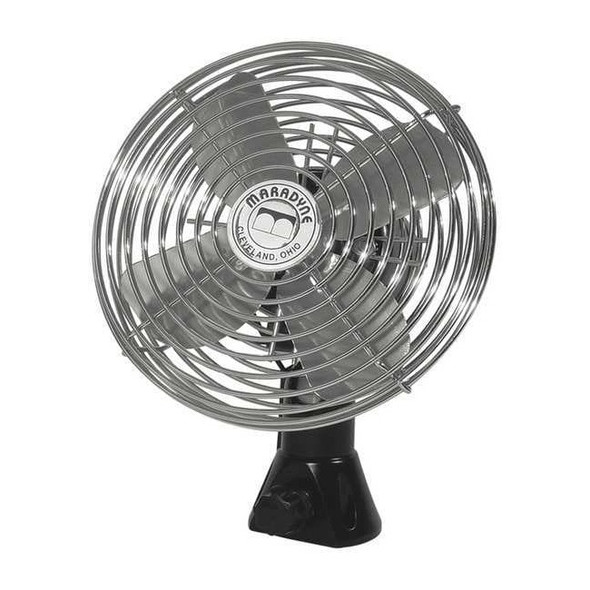 Maradyne Bolt-OnFan,2.5A,Chrome PlatedSteel,12VDC F-300012