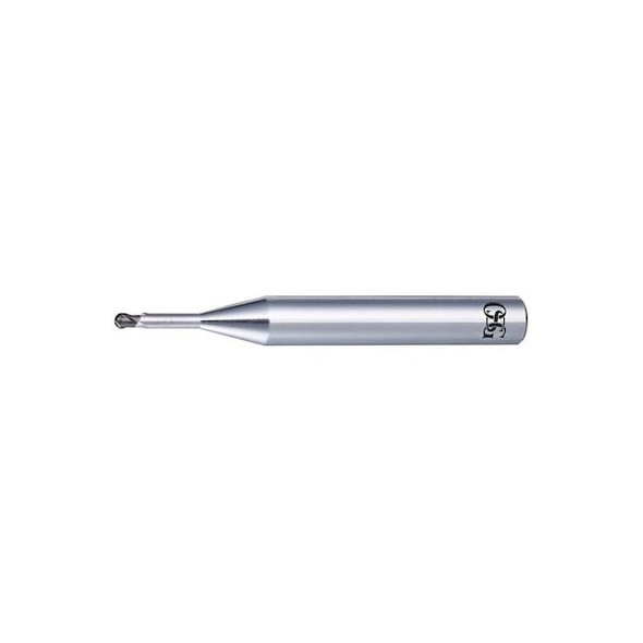 Osg Carbide End Mill,1.00mm dia,0.60mm Cut L 8525654