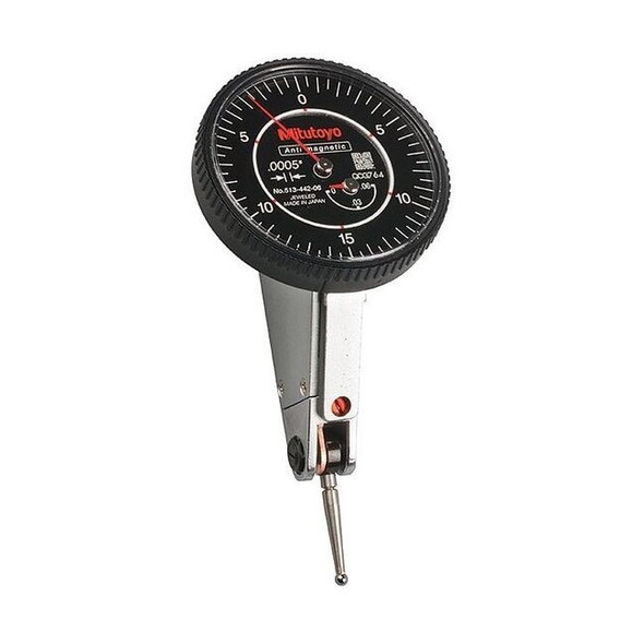 Mitutoyo Dial Test Indicator,3/8" Dial Size,White 513-442-16A