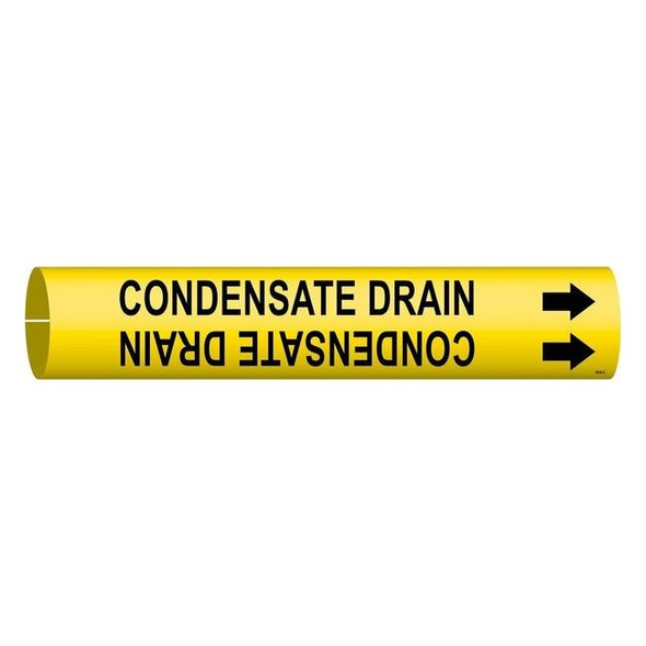 Brady Pipe Mrkr,Condensate Drain,2-1/2 to3-7/8 4036-C