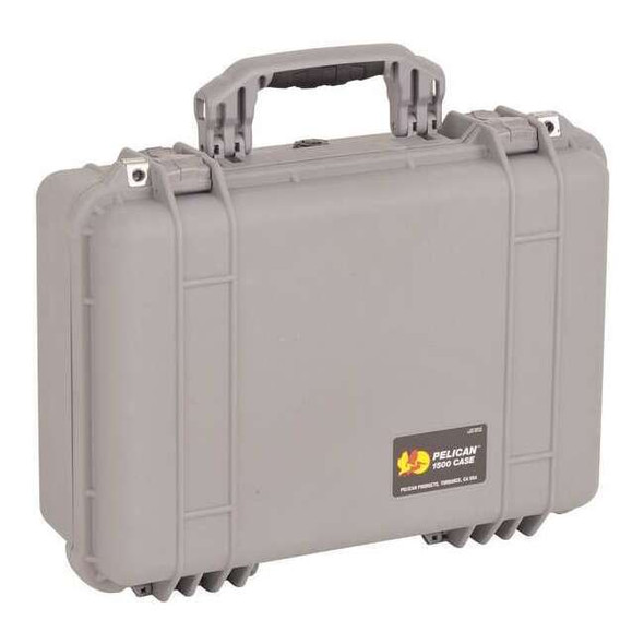 Pelican Silver Protective Case, 18-1/2"L x 14.06"W x 6.9"D 1500