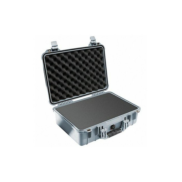 Pelican Silver Protective Case, 18-1/2"L x 14.06"W x 6.9"D 1500