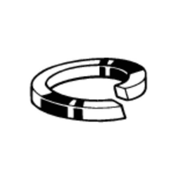 Split Lock Washer, For Screw Size M24 Spring Steel, Zinc Plated Finish, 5 PK