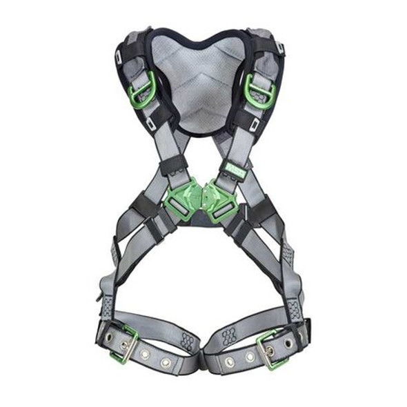 V-FIT Full Body Harness, 2XL, 400 lb., Quick-Connect Chest/ Tongue Leg Straps