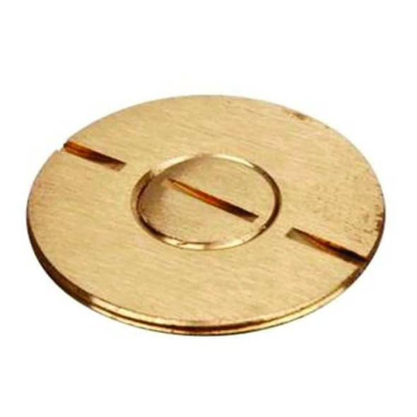 Steel City Floor Sub-Plate, Floor Box Type, 1 Gang, Brass 693-SC