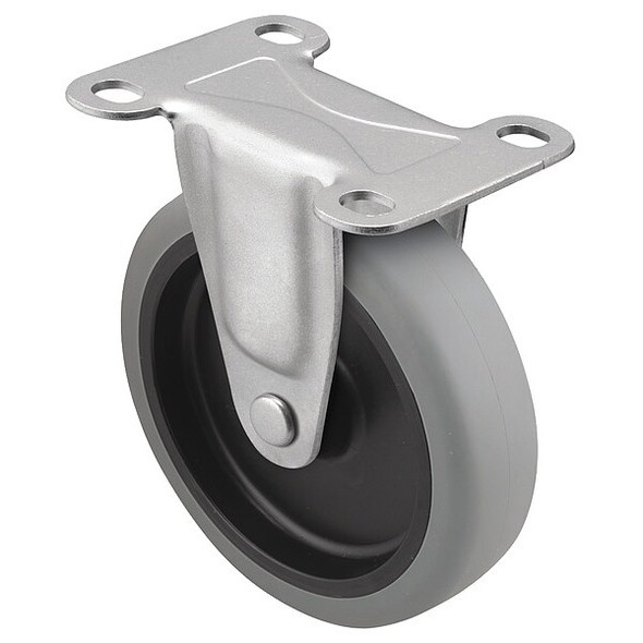 5" X 15/16" Non-Marking Polyurethane Rigid Caster, No Brake, Loads Up To 150 lb