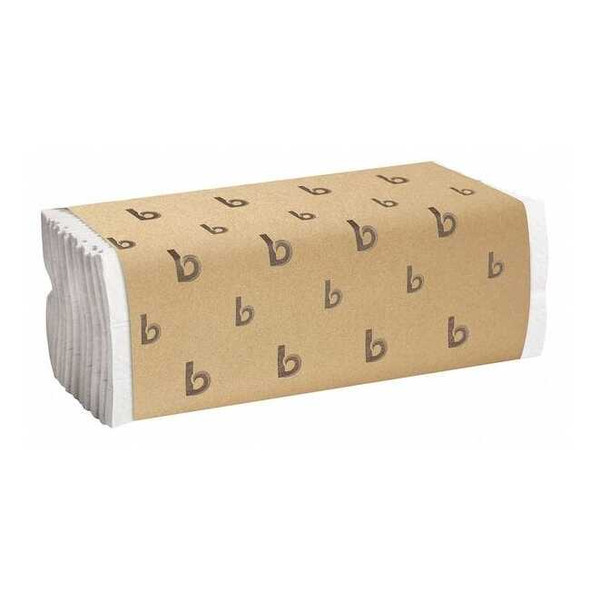 C-Fold Paper Towels, 1-Ply, 11.44 x 10, Bleached White, 198 Sheets, PK12
