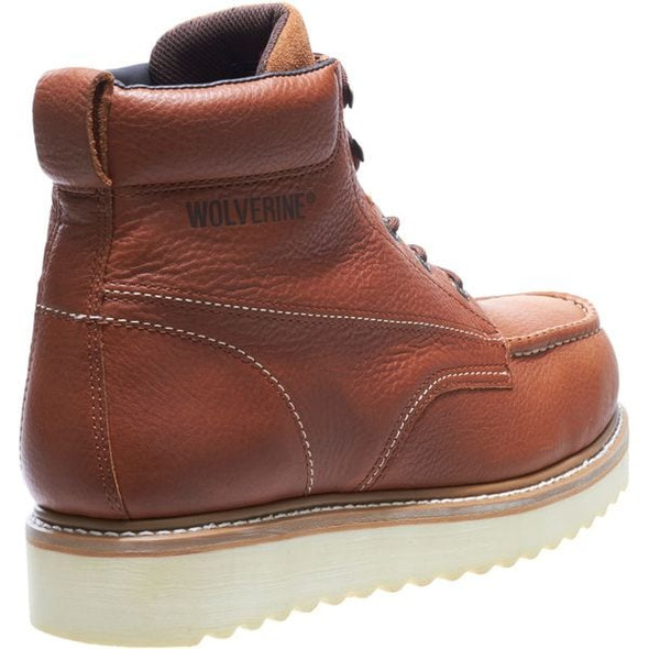 Wolverine Men's 6-Inch Work Boot, 11 1/2 M, Steel Toe, 6 in H, Brown, 8289 W08289