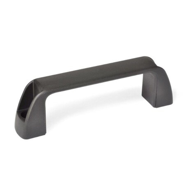 J.W. Winco Pull Handle,Black,Nylon,6 1/16 in L 6333220